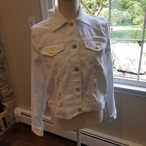 Michael Kors white denim ladies jacket NWT